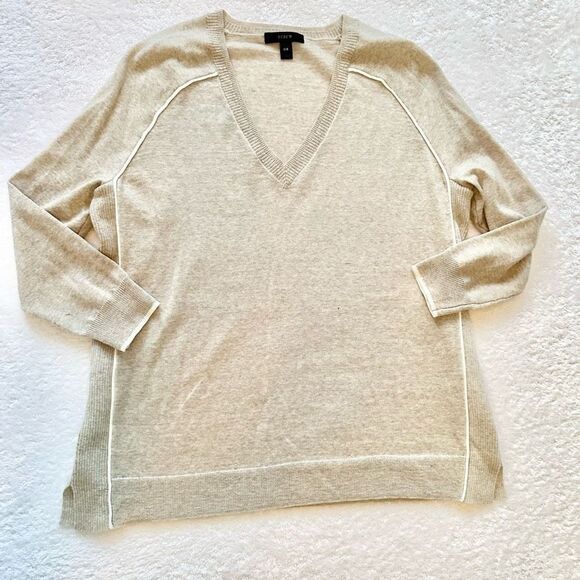J. Crew dolman sleeve beige top size xxs - Picture 6 of 12